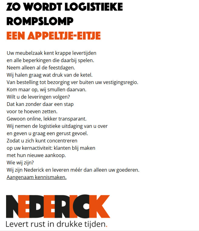 Nederick. Levertrust in drukke tijden,